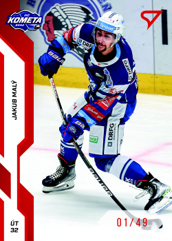 Jakub Maly Kometa Brno Tipsport ELH 2022/23 SportZoo 2. serie Red /49 #336