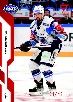 Petr Kratochvil Kometa Brno Tipsport ELH 2022/23 SportZoo 2. serie Red /49 #335