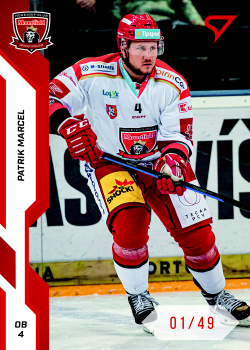 Patrik Marcel Hradec Kralove Tipsport ELH 2022/23 SportZoo 2. serie Red /49 #284
