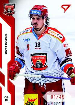 River Rymsha Hradec Kralove Tipsport ELH 2022/23 SportZoo 2. serie Red /49 #287