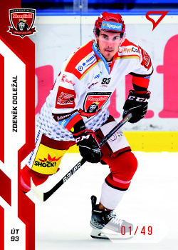 Zdenek Dolezal Hradec Kralove Tipsport ELH 2022/23 SportZoo 2. serie Red /49 #288