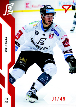 Vit Jiskra Karlovy Vary Tipsport ELH 2022/23 SportZoo 2. serie Red /49 #344