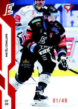 Matej Chalupa Karlovy Vary Tipsport ELH 2022/23 SportZoo 2. serie Red /49 #343