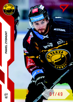 Pawel Zygmunt Litvinov Tipsport ELH 2022/23 SportZoo 2. serie Red /49 #354