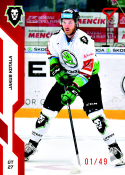 Jakub Kotala Mlada Boleslav Tipsport ELH 2022/23 SportZoo 2. serie Red /49 #281