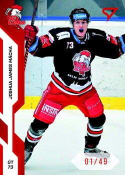 Joshua James Macha Olomouc Tipsport ELH 2022/23 SportZoo 2. serie Red /49 #328