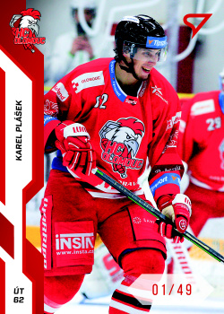 Karel Plasek Olomouc Tipsport ELH 2022/23 SportZoo 2. serie Red /49 #329