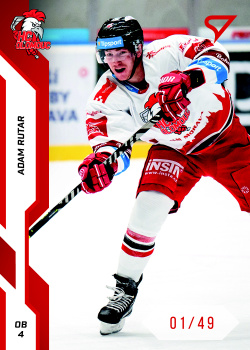 Adam Rutar Olomouc Tipsport ELH 2022/23 SportZoo 2. serie Red /49 #324