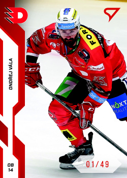 Ondrej Vala Pardubice Tipsport ELH 2022/23 SportZoo 2. serie Red /49 #297