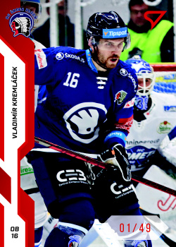 Vladimir Kremlacek Plzen Tipsport ELH 2022/23 SportZoo 2. serie Red /49 #314