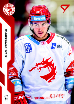 Alan Lysczarczyk Trinec Tipsport ELH 2022/23 SportZoo 2. serie Red /49 #258