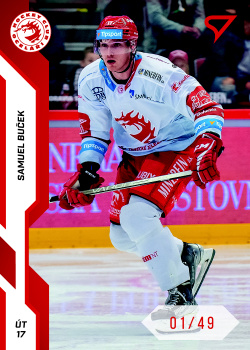 Samuel Bucek Trinec Tipsport ELH 2022/23 SportZoo 2. serie Red /49 #254