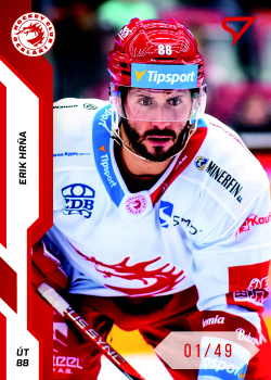Erik Hrna Trinec Tipsport ELH 2022/23 SportZoo 2. serie Red /49 #256