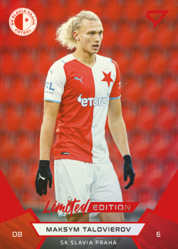 Maksym Talovierov Slavia Praha SportZoo FORTUNA:LIGA 2021/22 2. serie Red /49 #334