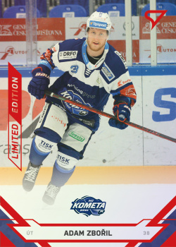 Adam Zboril Kometa Brno Tipsport ELH 2021/22 SportZoo 2. serie Red /49 #320