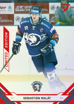 Sebastian Malat Plzen Tipsport ELH 2021/22 SportZoo 2. serie Red /49 #332