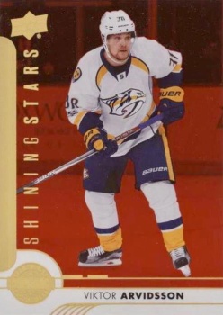 Viktor Arvidsson Nashville Predators Upper Deck 2017/18 Series 1 Shining Stars Red #SSL-10