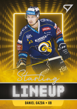 Daniel Gazda Zlin Tipsport ELH 2021/22 SportZoo 2. serie Starting LINEUP #SLU-74