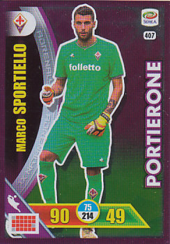Marco Sportiello Fiorentina 2017/18 Panini Calciatori Adrenalyn XL Portieroni #407
