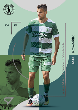 Jan Kovarik Bohemians Praha SportZoo FORTUNA:LIGA 2023/24 2. serie Geometrical Passes #GP-06