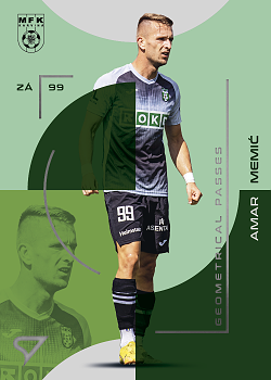 Amar Memic Karvina SportZoo FORTUNA:LIGA 2023/24 2. serie Geometrical Passes #GP-18