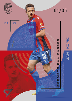 Jan Kopic Viktoria Plzen SportZoo FORTUNA:LIGA 2023/24 2. serie Geometrical Passes /35 #GP-05