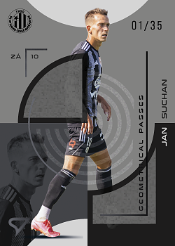 Jan Suchan Ceske Budejovice SportZoo FORTUNA:LIGA 2023/24 2. serie Geometrical Passes /35 #GP-12