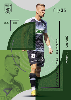 Amar Memic Karvina SportZoo FORTUNA:LIGA 2023/24 2. serie Geometrical Passes /35 #GP-18