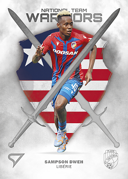 Sampson Dweh Viktoria Plzen SportZoo FORTUNA:LIGA 2023/24 2. serie National Team Warriors #NW-23