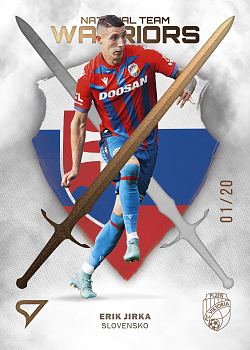 Erik Jirka Viktoria Plzen SportZoo FORTUNA:LIGA 2023/24 2. serie National Team Warriors /20 #NW-24