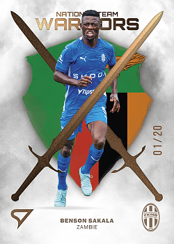 Benson Sakala Mlada Boleslav SportZoo FORTUNA:LIGA 2023/24 2. serie National Team Warriors /20 #NW-30