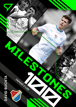 David Buchta Banik Ostrava SportZoo FORTUNA:LIGA 2023/24 2. serie Milestones #MS-14