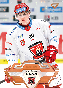 Krystof Lang Hradec Kralove Tipsport ELH 2023/24 SportZoo 2. serie Blade Sparks /25 #265
