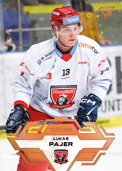 Lukas Pajer Hradec Kralove Tipsport ELH 2023/24 SportZoo 2. serie Blade Sparks /25 #266