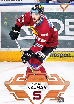 Ondrej Najman Sparta Tipsport ELH 2023/24 SportZoo 2. serie Blade Sparks /25 #294