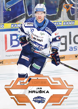 Jan Hruska Kometa Brno Tipsport ELH 2023/24 SportZoo 2. serie Blade Sparks /25 #306