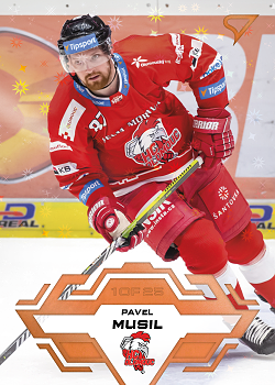 Pavel Musil Olomouc Tipsport ELH 2023/24 SportZoo 2. serie Blade Sparks /25 #318