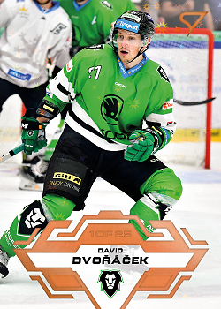 David Dvoracek Mlada Boleslav Tipsport ELH 2023/24 SportZoo 2. serie Blade Sparks /25 #333