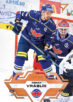 Roman Vrablik Ceske Budejovice Tipsport ELH 2023/24 SportZoo 2. serie Blade Sparks /25 #349
