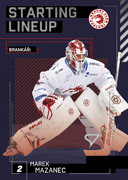 Marek Mazanec Trinec Tipsport ELH 2023/24 SportZoo 2. serie Starting LINEUP #SL-01