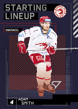 Adam Smith Trinec Tipsport ELH 2023/24 SportZoo 2. serie Starting LINEUP #SL-03