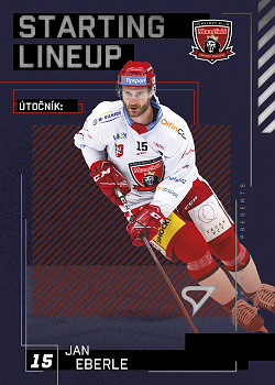 Jan Eberle Hradec Kralove Tipsport ELH 2023/24 SportZoo 2. serie Starting LINEUP #SL-10