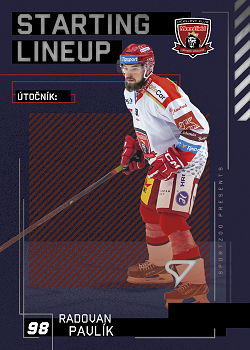 Radovan Pavlik Hradec Kralove Tipsport ELH 2023/24 SportZoo 2. serie Starting LINEUP #SL-12