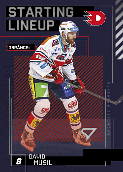 David Musil Pardubice Tipsport ELH 2023/24 SportZoo 2. serie Starting LINEUP #SL-15