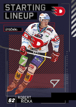Robert Ricka Pardubice Tipsport ELH 2023/24 SportZoo 2. serie Starting LINEUP #SL-17