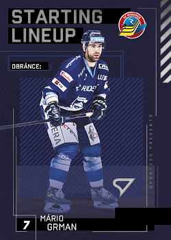 Mario Grman Vitkovice Tipsport ELH 2023/24 SportZoo 2. serie Starting LINEUP #SL-20