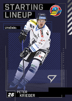 Peter Krieger Vitkovice Tipsport ELH 2023/24 SportZoo 2. serie Starting LINEUP #SL-23