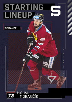 Michal Moravcik Sparta Tipsport ELH 2023/24 SportZoo 2. serie Starting LINEUP #SL-27