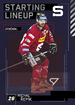 Michal Repik Sparta Tipsport ELH 2023/24 SportZoo 2. serie Starting LINEUP #SL-29