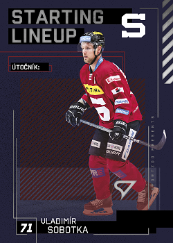 Vladimir Sobotka Sparta Tipsport ELH 2023/24 SportZoo 2. serie Starting LINEUP #SL-30